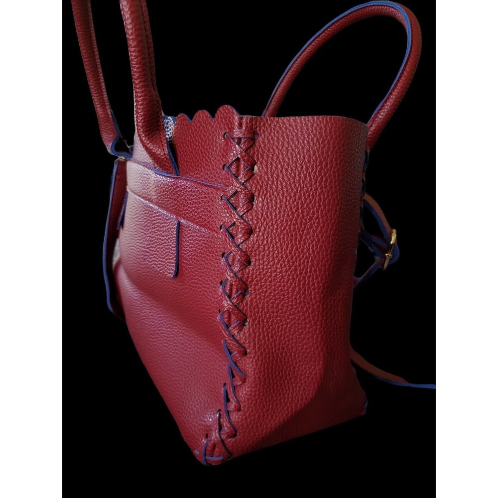PINK HALEY Deep Mauve & Blue Tote Handbag NWOT - Picture 4 of 9